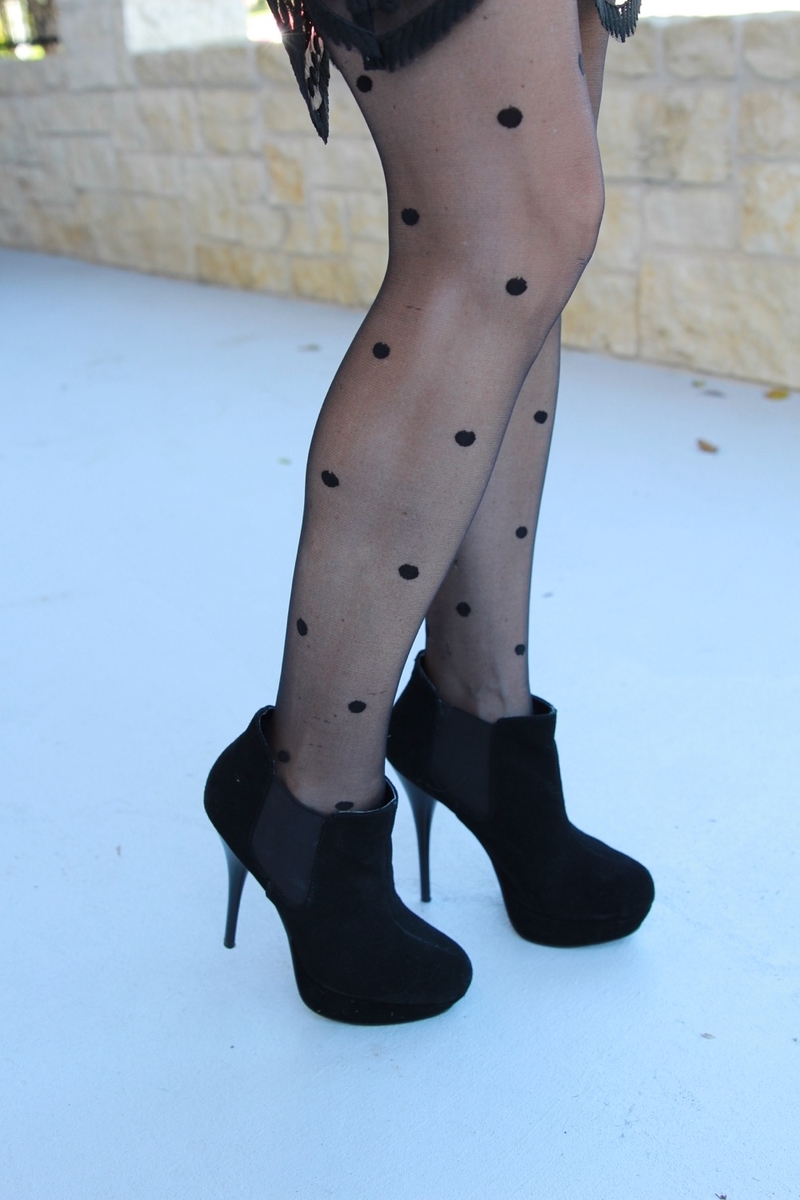 polka dot stockings