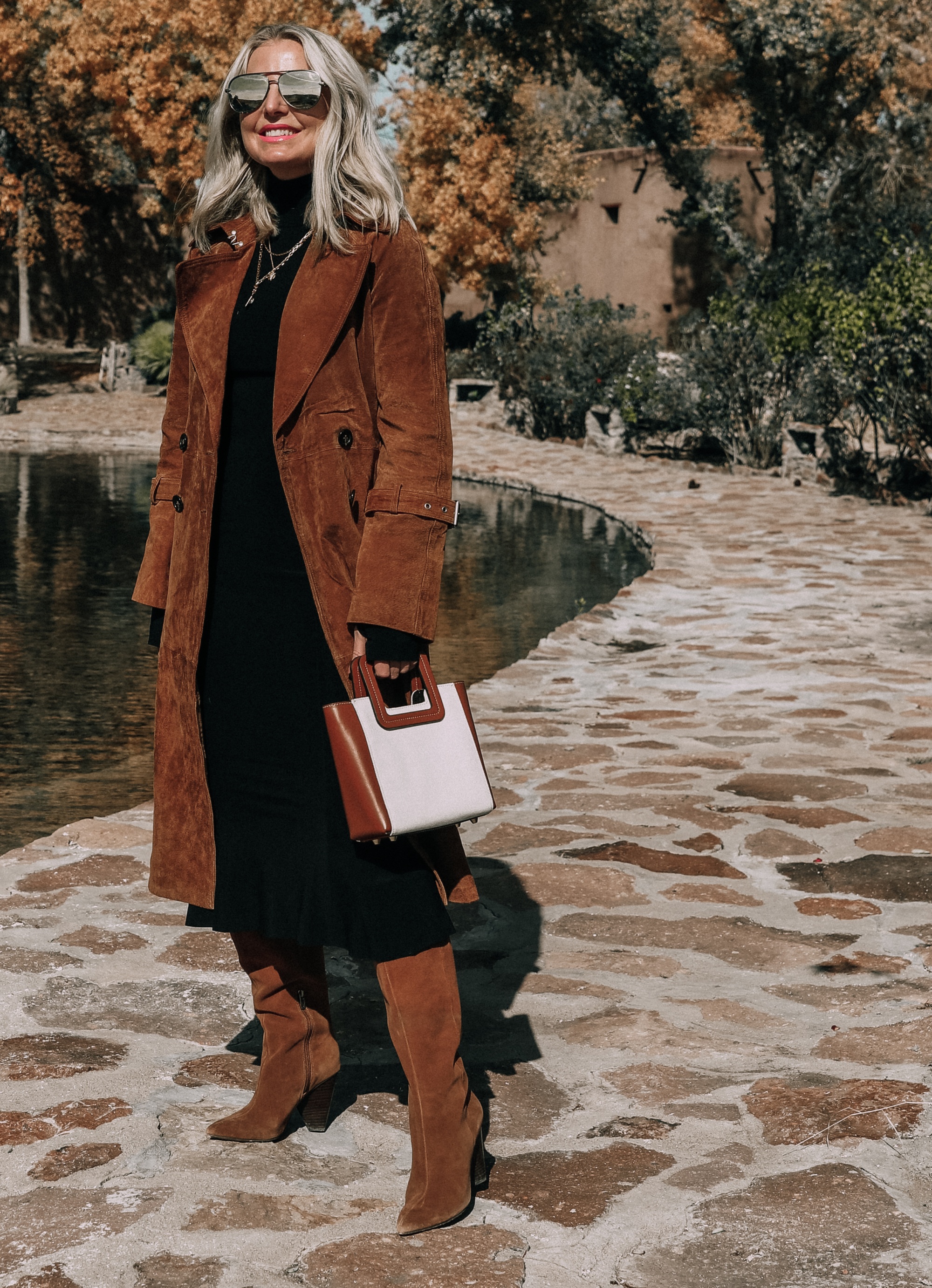 Sweater Dress with Tall Boots